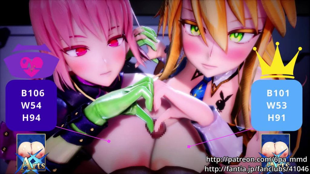 【FGO】デカ乳婦長とバニ上でWパイズリズム