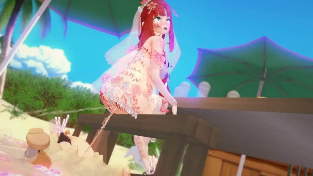 【QOS孕肚】妮露(Nilou)的婚纱将在催眠与时间静止下抹上黑人的精华