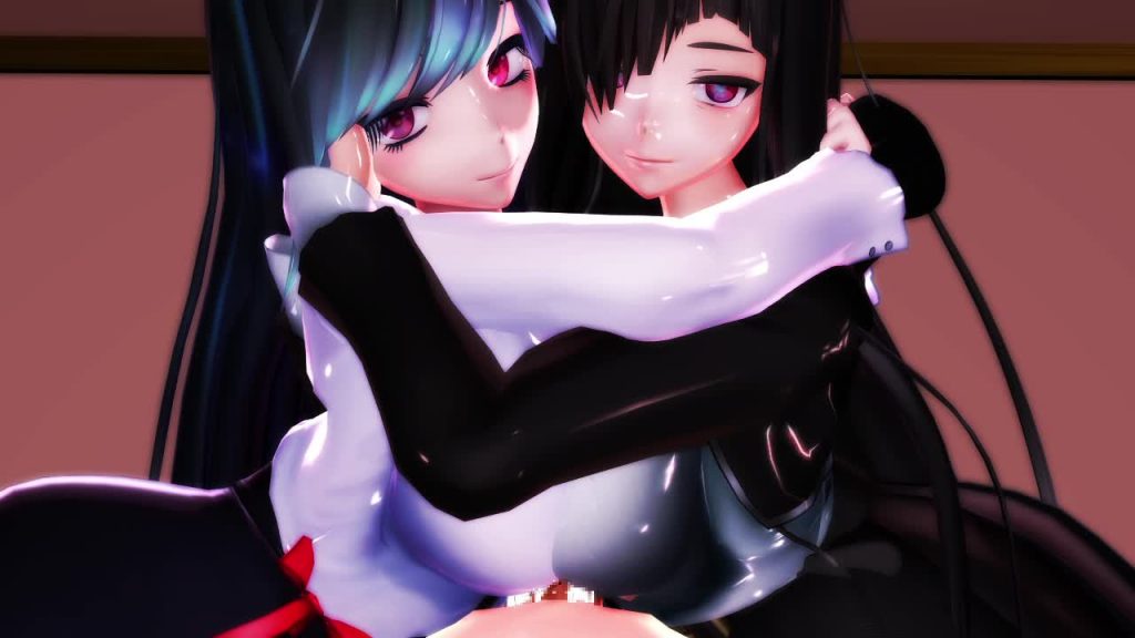 【MMD】小町・みるくのWパイズリ連続搾精